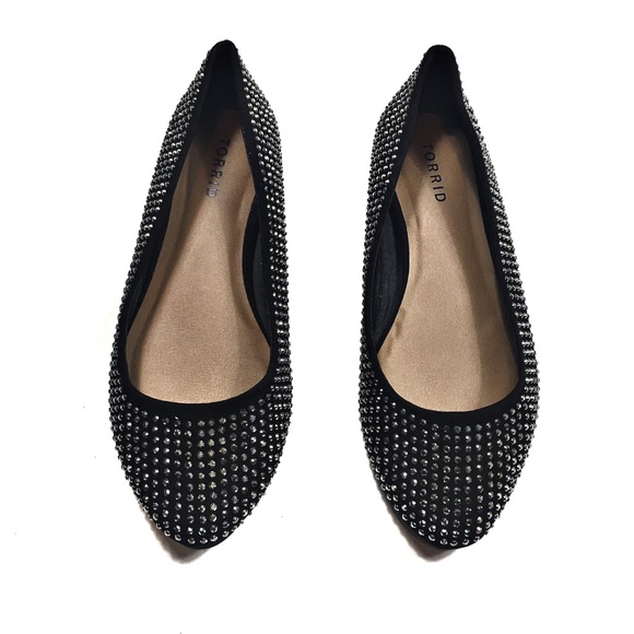 torrid Shoes - Torrid Size 9 Rhinestone Flats